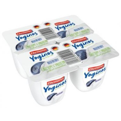 Yogurt YOGINOS with blueberries 0.1%, 4x100 g